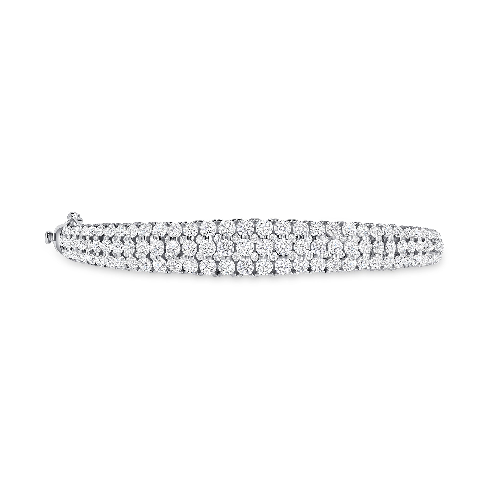 Round Three Row Bangle