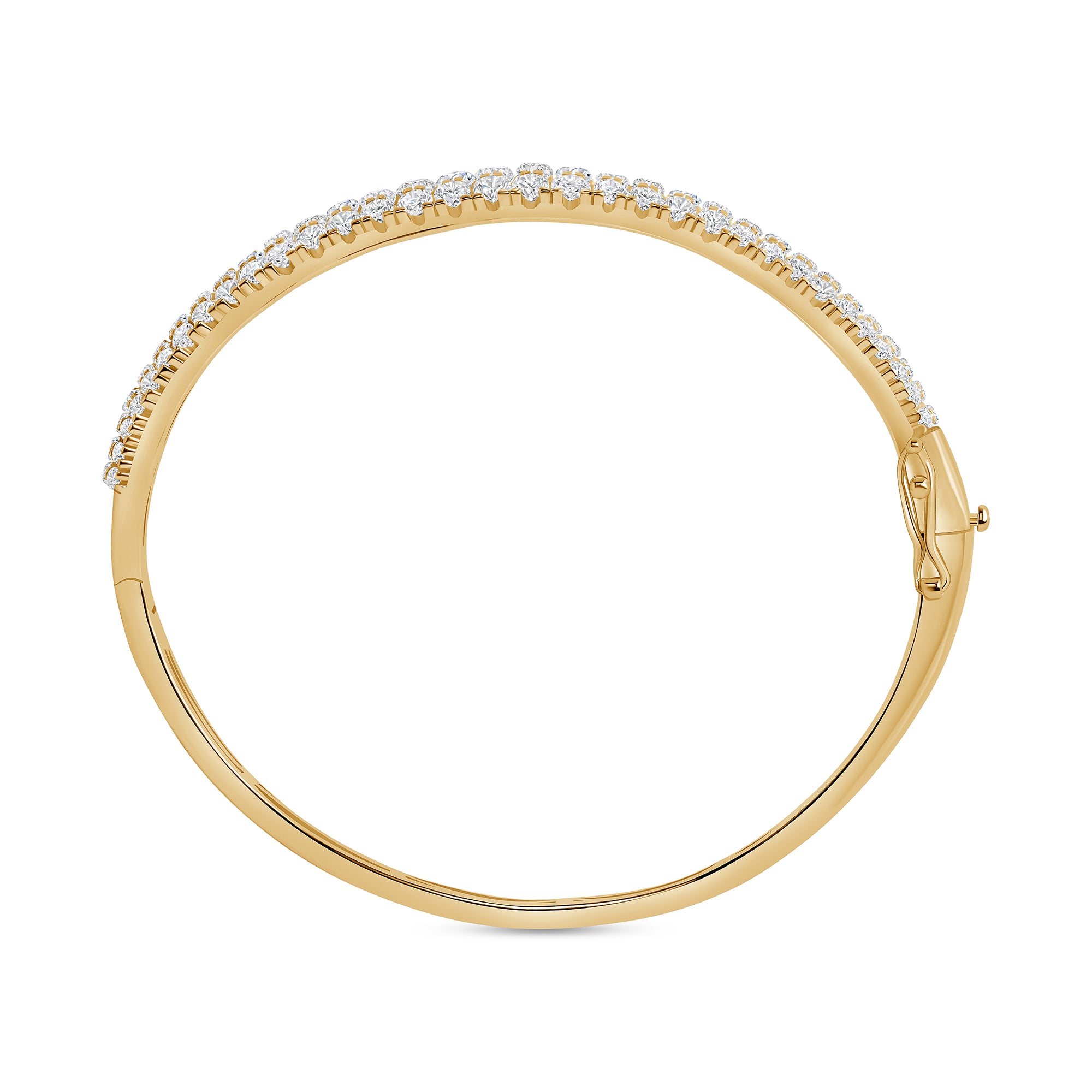 Round Three Row Bangle