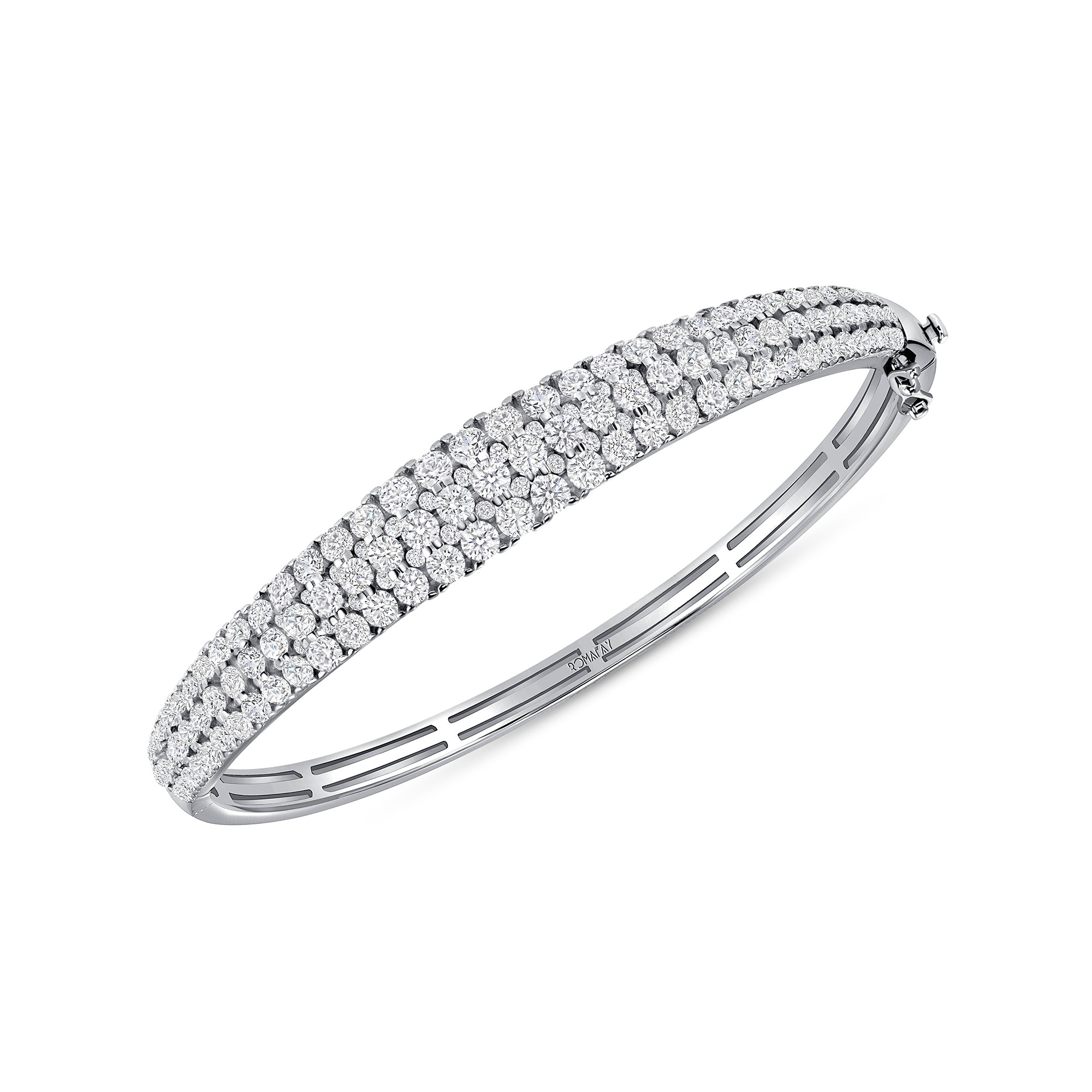Round Three Row Bangle