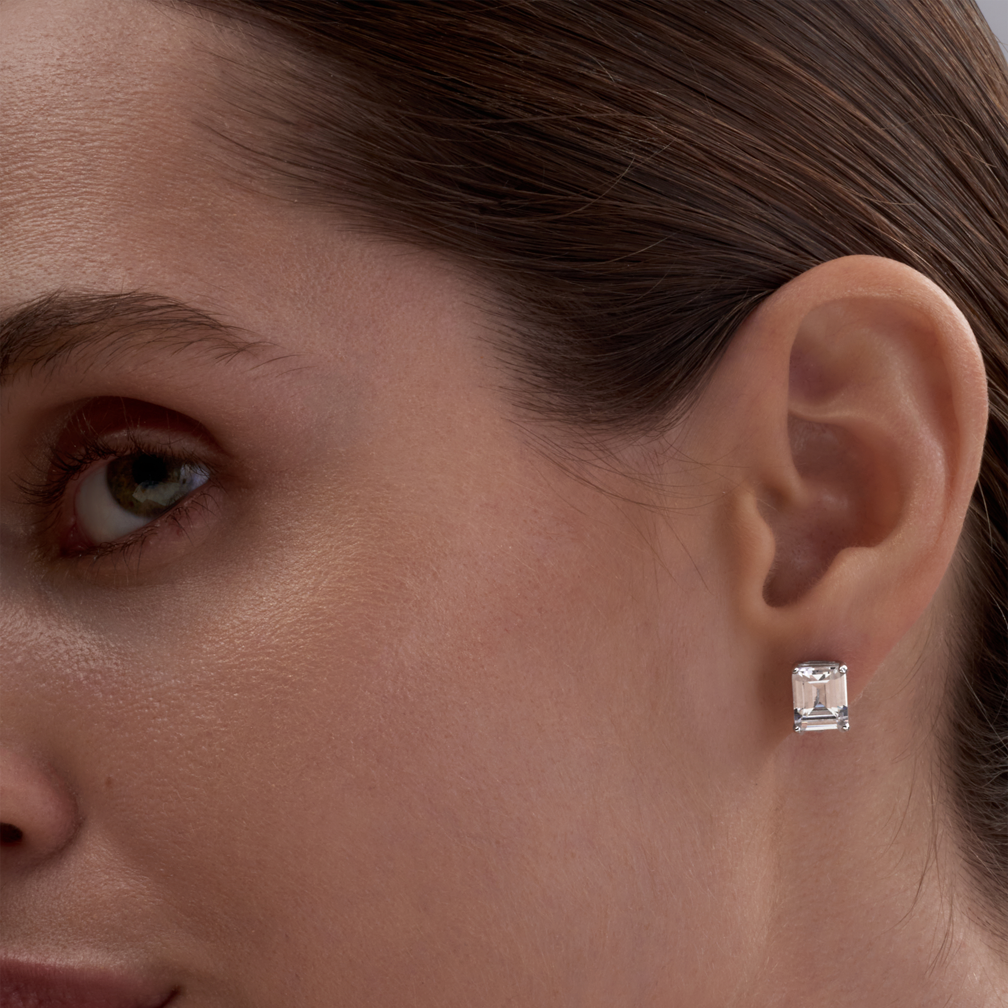 Emerald Diamond Studs (3CT)