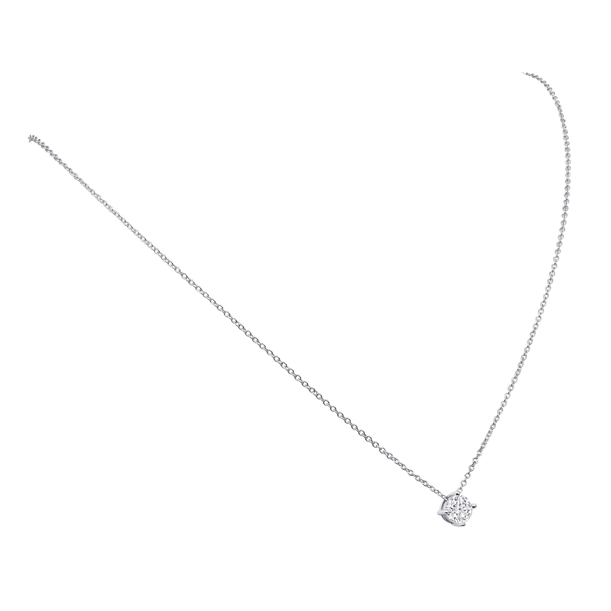 Round Solitaire Pendant Necklace (1CT)