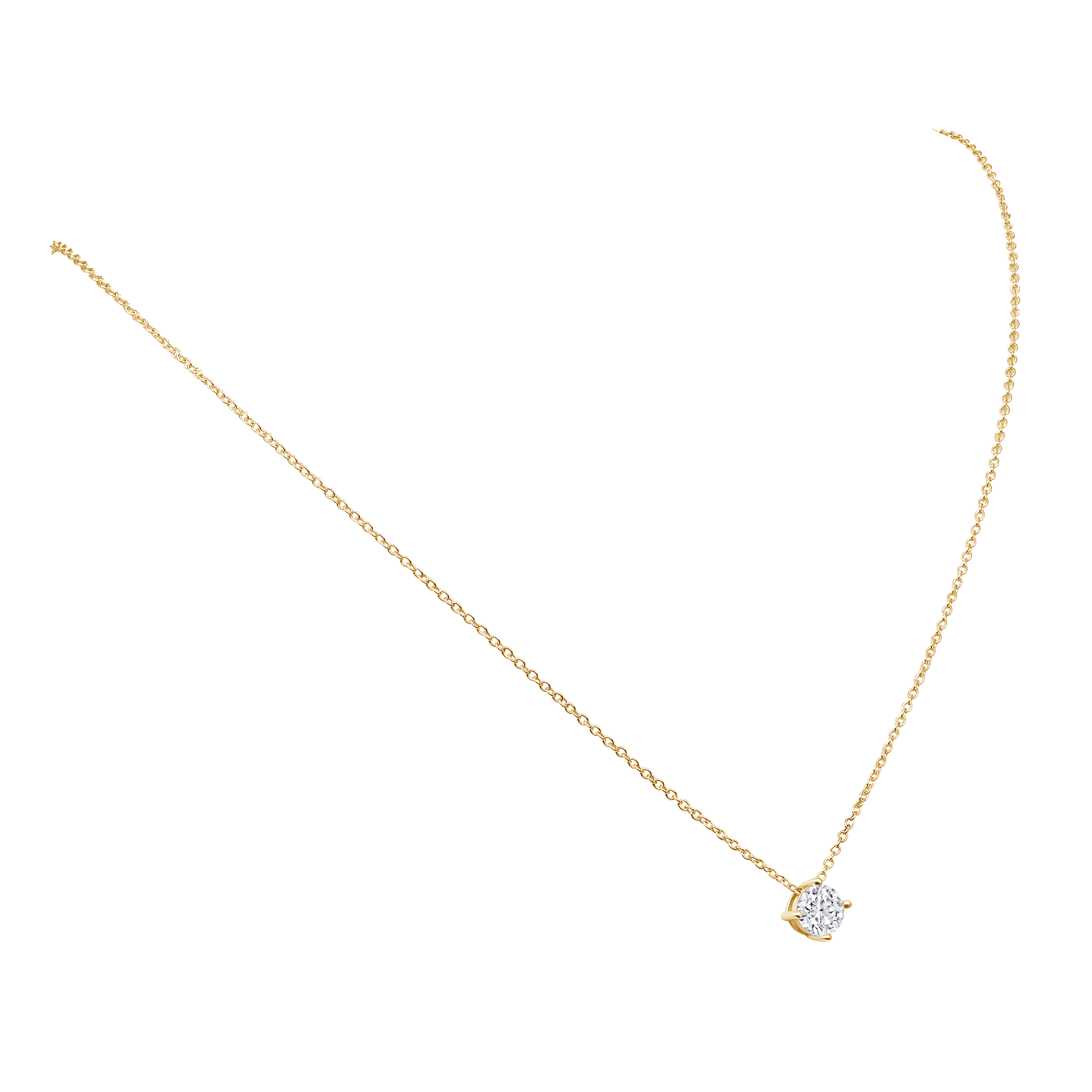 Round Solitaire Pendant Necklace (1CT)