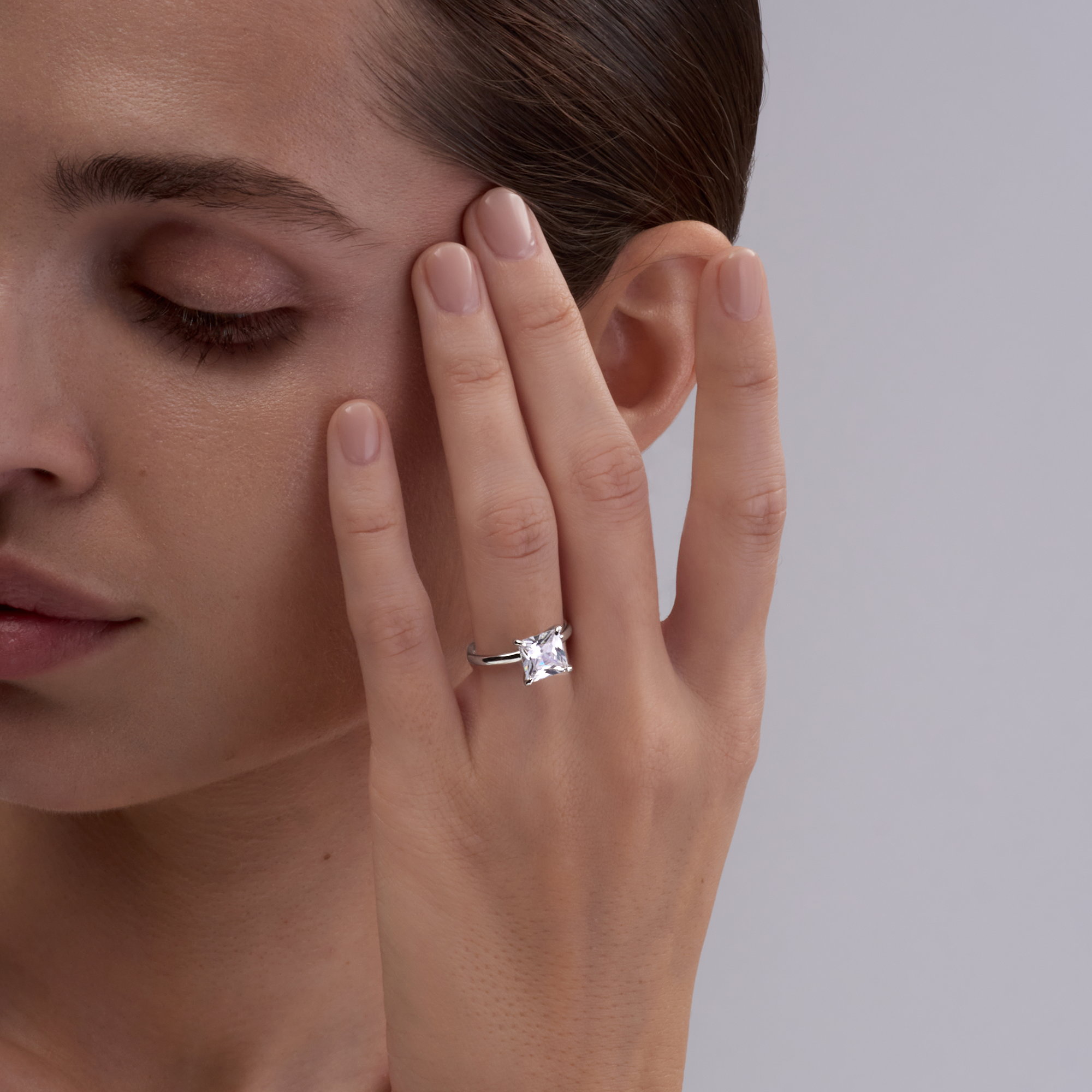 Princess Solitaire Ring (3CT)