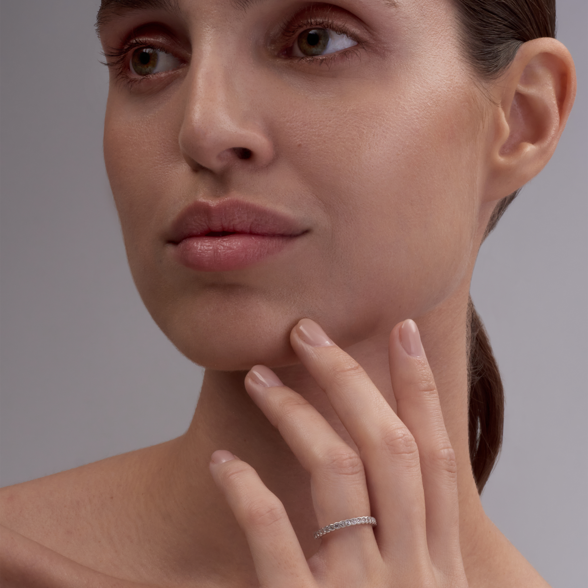 Round Milgrain Stacking Ring