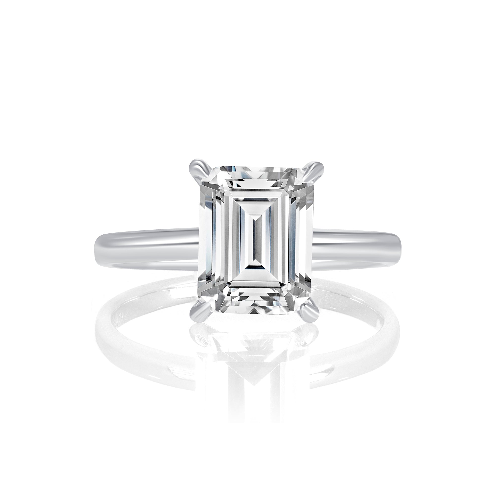 Emerald Solitaire Ring (1.5CT)