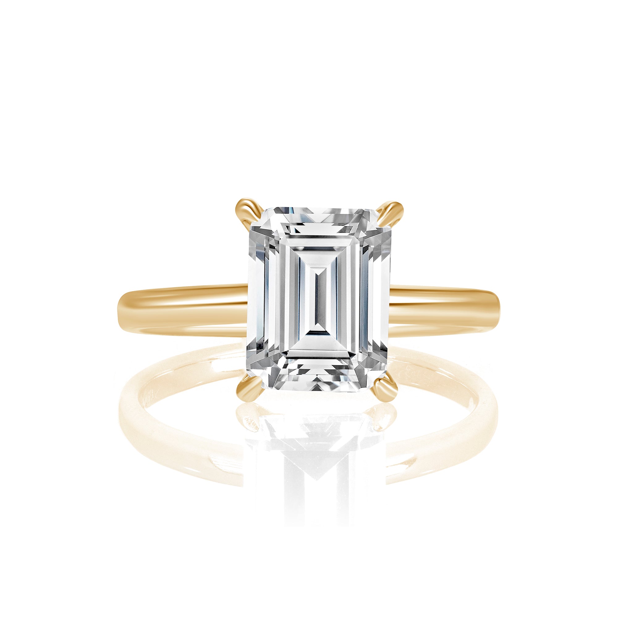 Emerald Solitaire Ring (1.5CT)