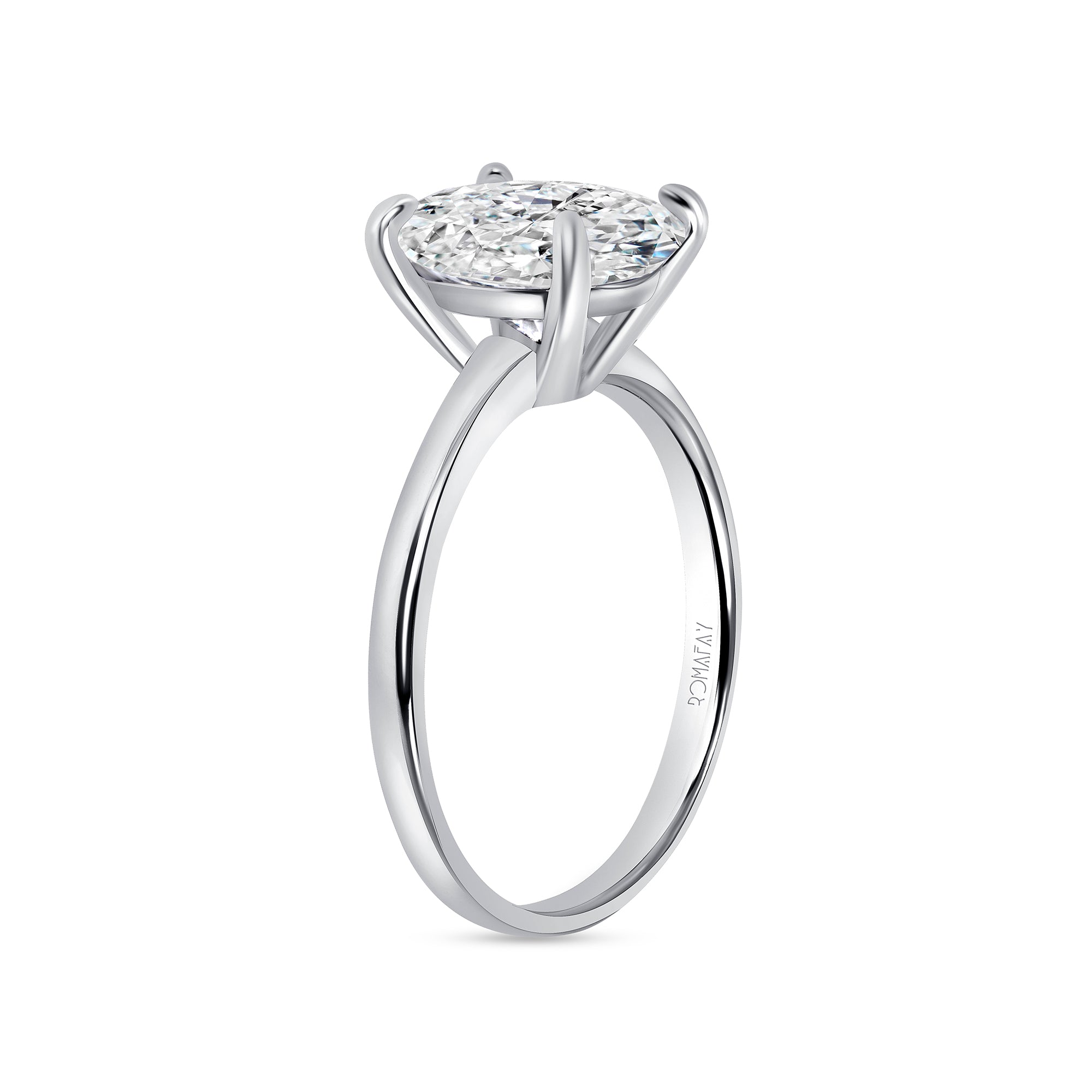 Oval Solitaire Ring (3CT)