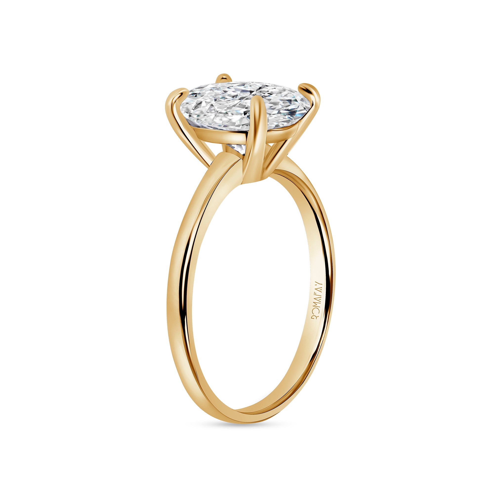 Oval Solitaire Ring (3CT)