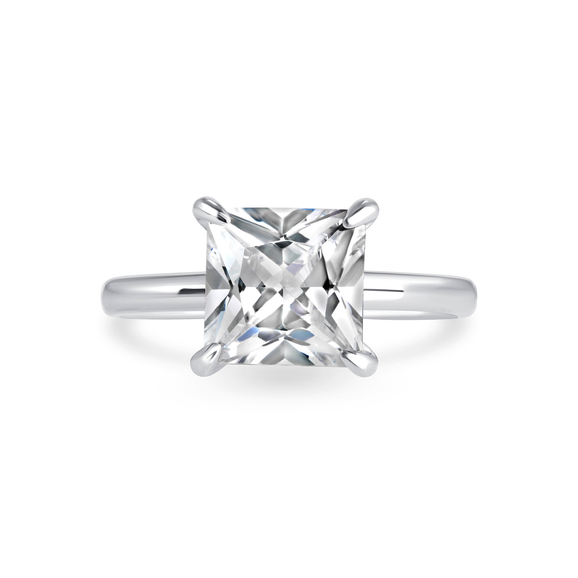 Princess Solitaire Ring (3CT)