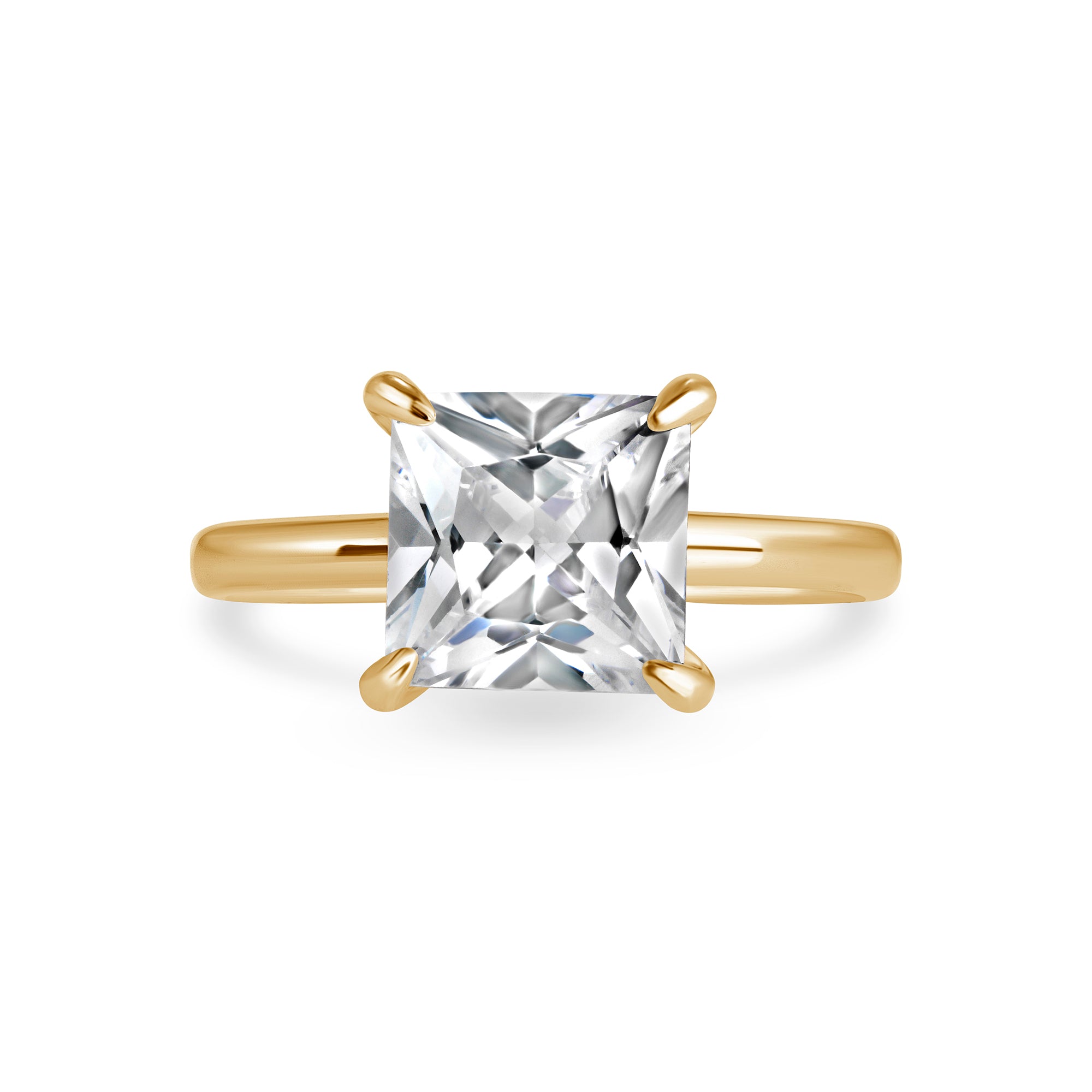 Princess Solitaire Ring (3CT)