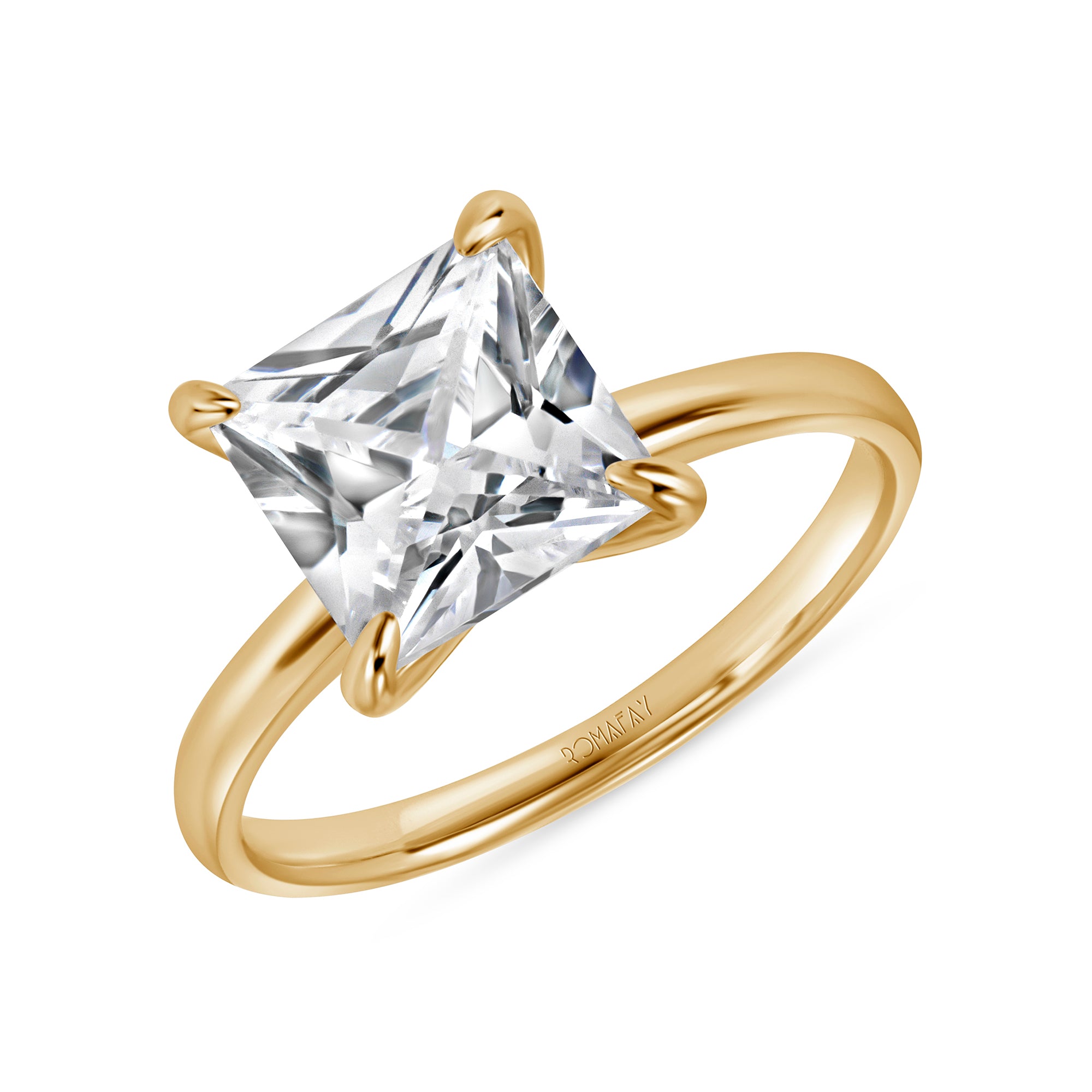 Princess Solitaire Ring (3CT)