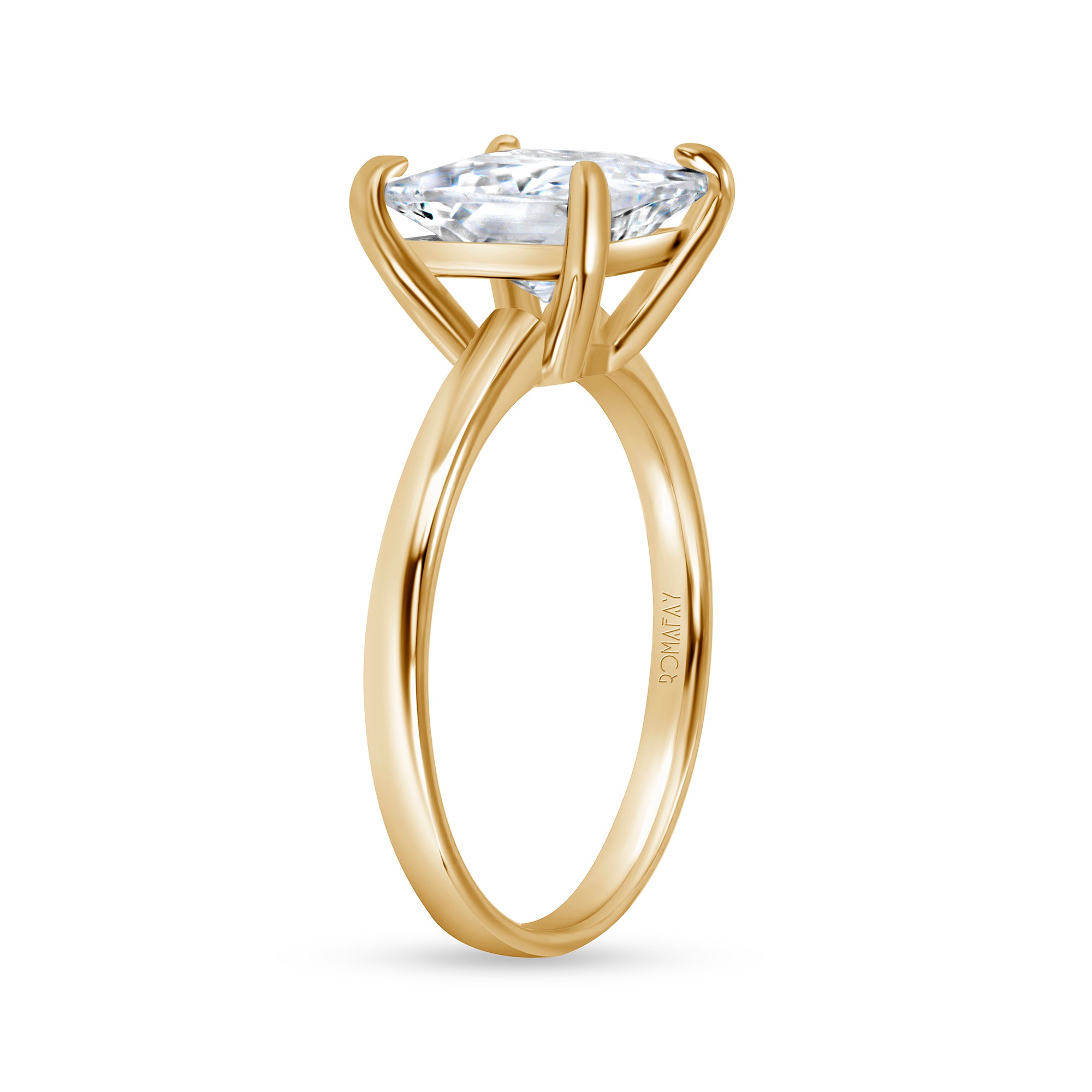 Princess Solitaire Ring (4CT)