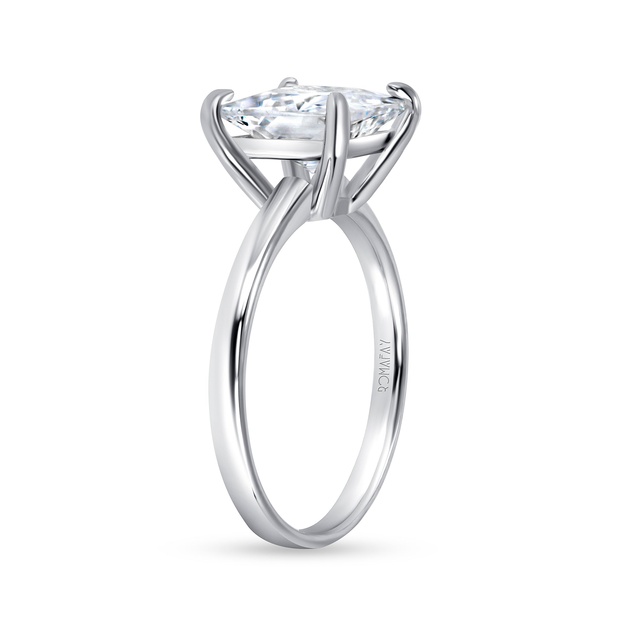 Princess Solitaire Ring (4CT)