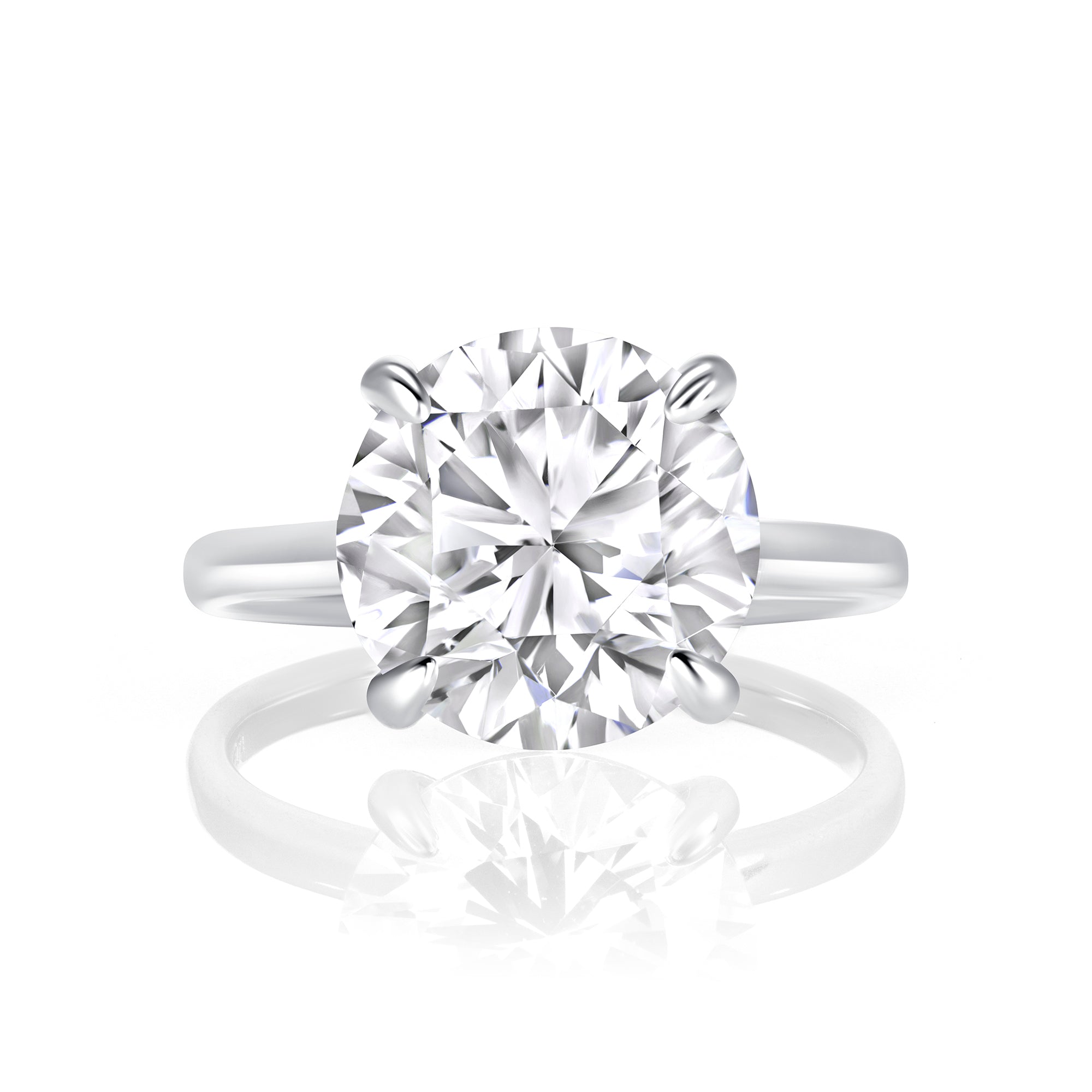 Round Solitaire Ring (5.5CT)