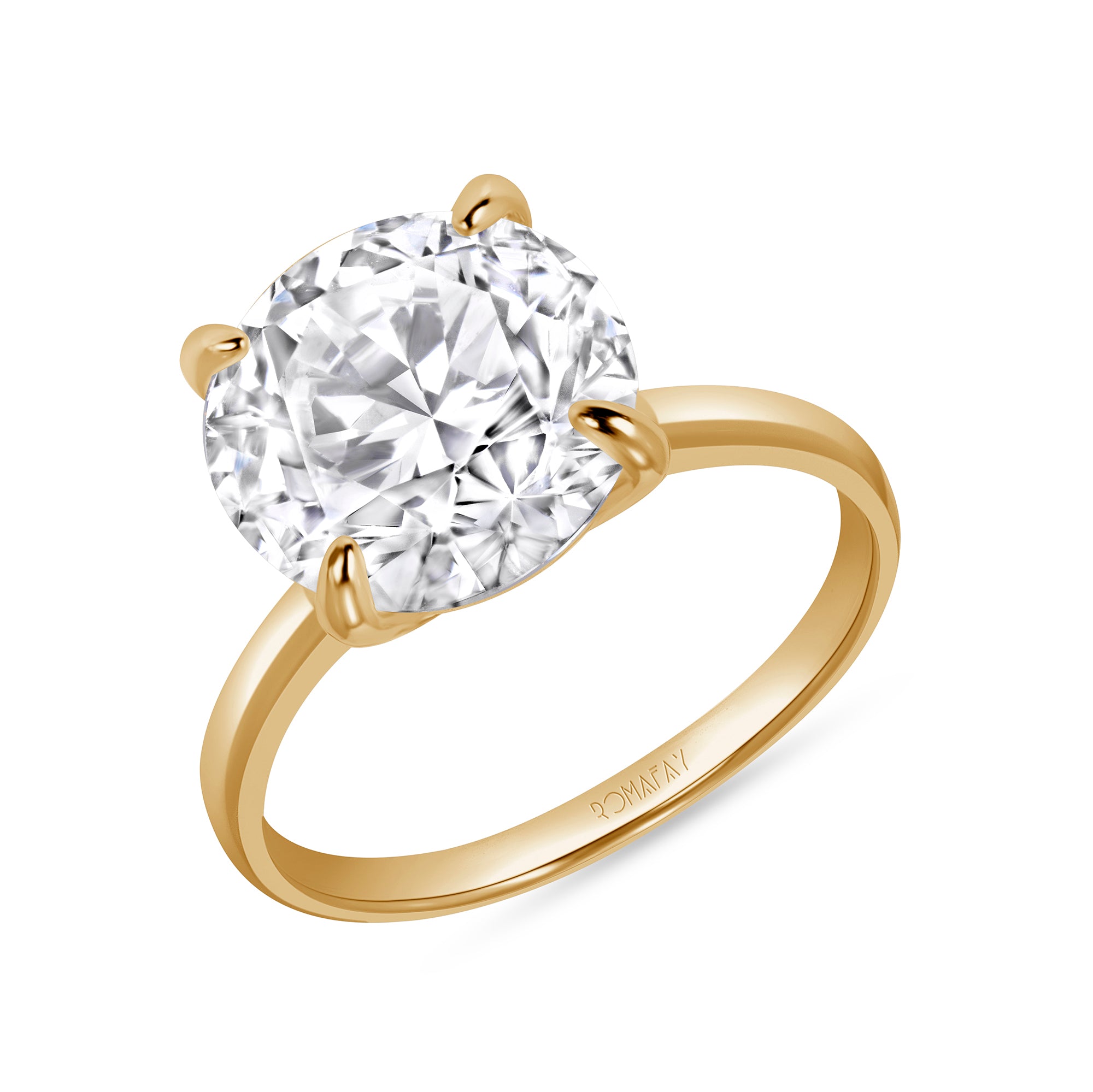 Round Solitaire Ring (5.5CT)